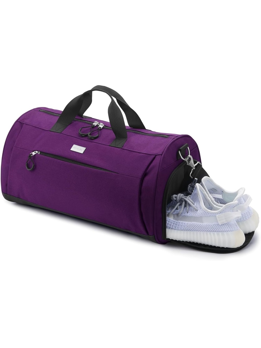 Top Design Purple Duffel Gym Bag with Shoe Compartment